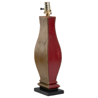 Vintage French Leather Lamp