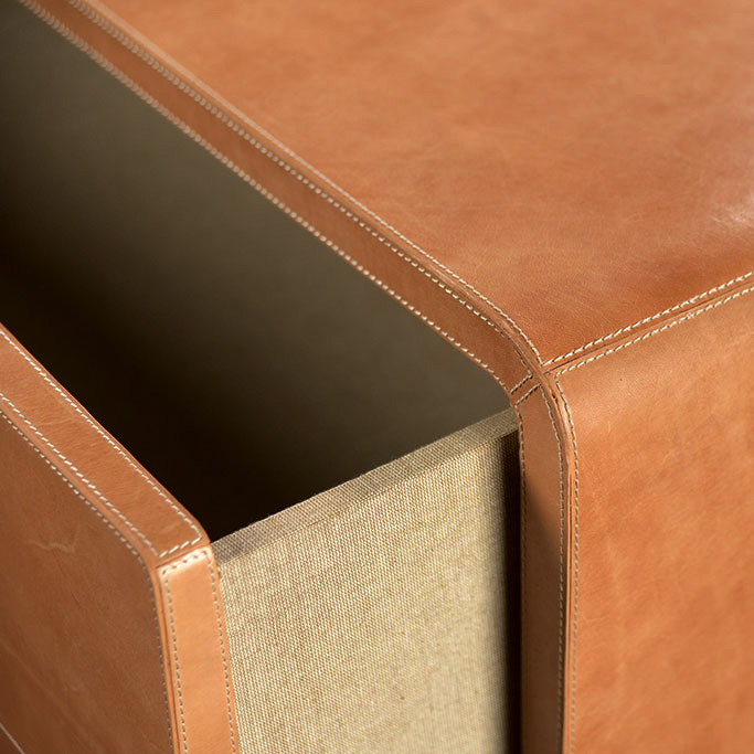 Large Tedan Leather Dresser - Image 6