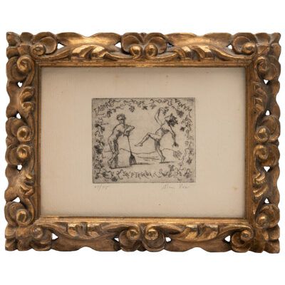 Vintage Etching "September"