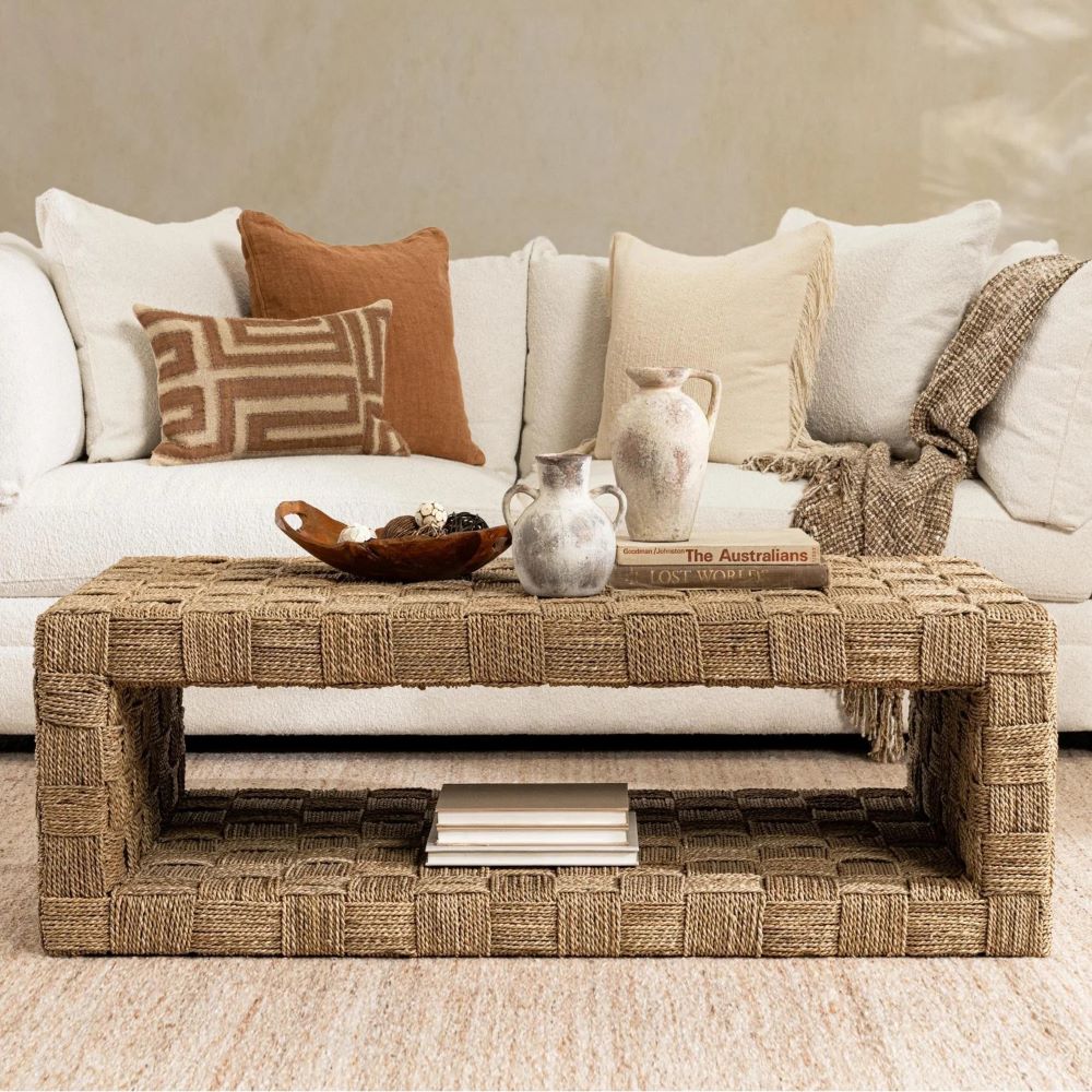 Saint Martin Woven Seagrass Coffee Table - Image 6