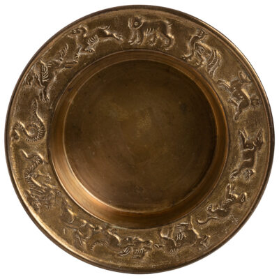Vintage Brass Animal Trinket Dish