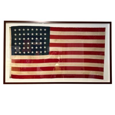 Vintage Framed 48 State American Flag