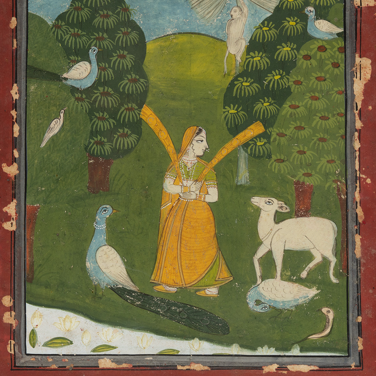 Antique Indian Todi Ragini Painting - Image 4