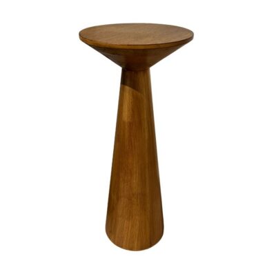 Vintage Walnut Pedestal Drinks Table