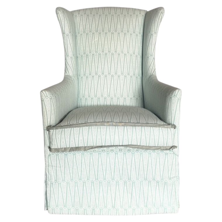 Barkley Green Geometric Swivel Chair