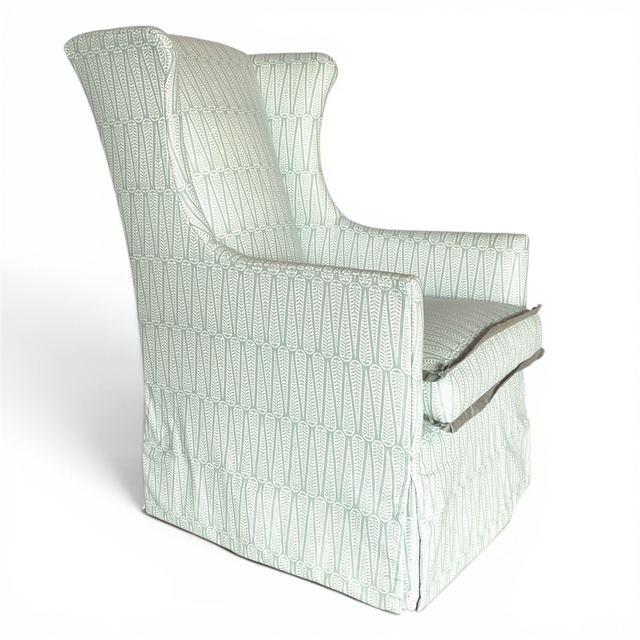 Barkley Green Geometric Swivel Chair - Image 2