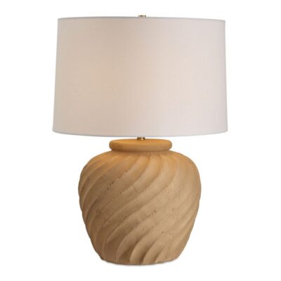 Maya Rustic Terracotta Swirl Table Lamp