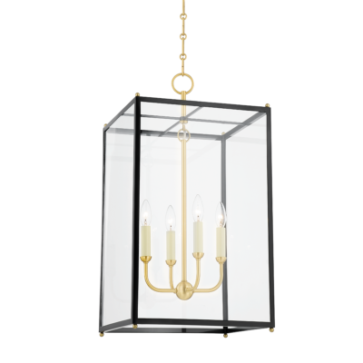 Darkest Blue Lantern Pendant Chandelier