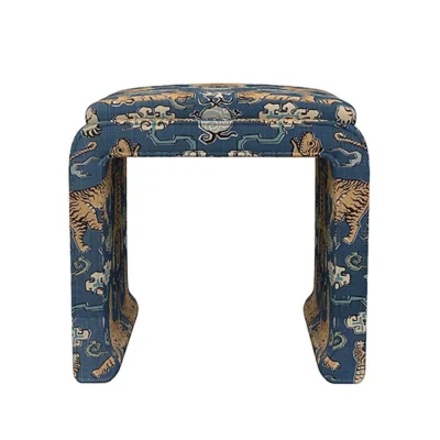 Ava Ming Style Tiger Ottoman