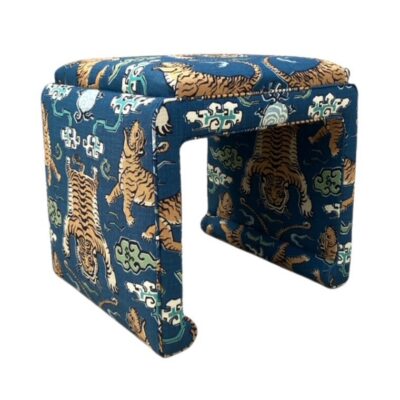 Ava Ming Style Tiger Ottoman