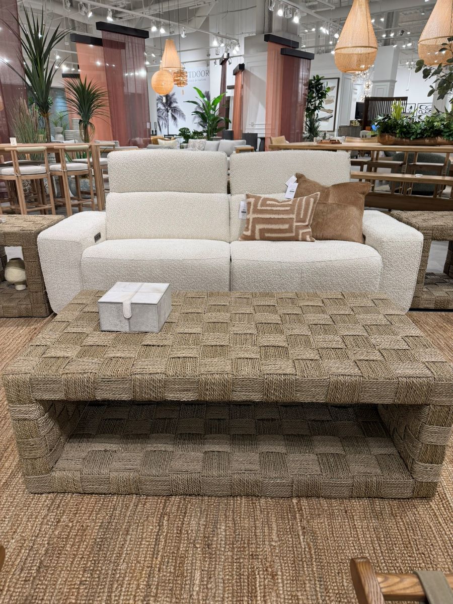 Saint Martin Woven Seagrass Coffee Table - Image 11