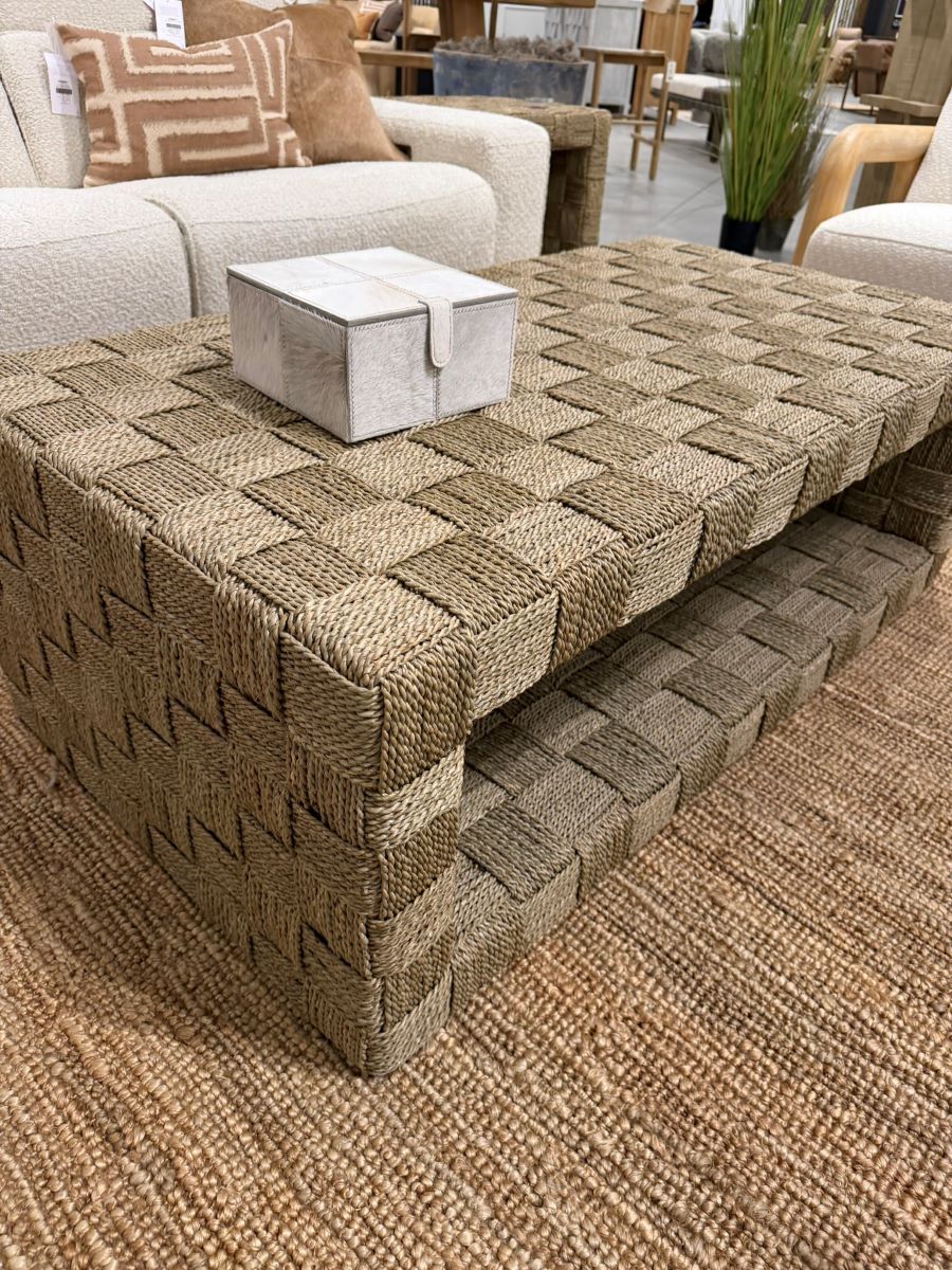 Saint Martin Woven Seagrass Coffee Table - Image 12