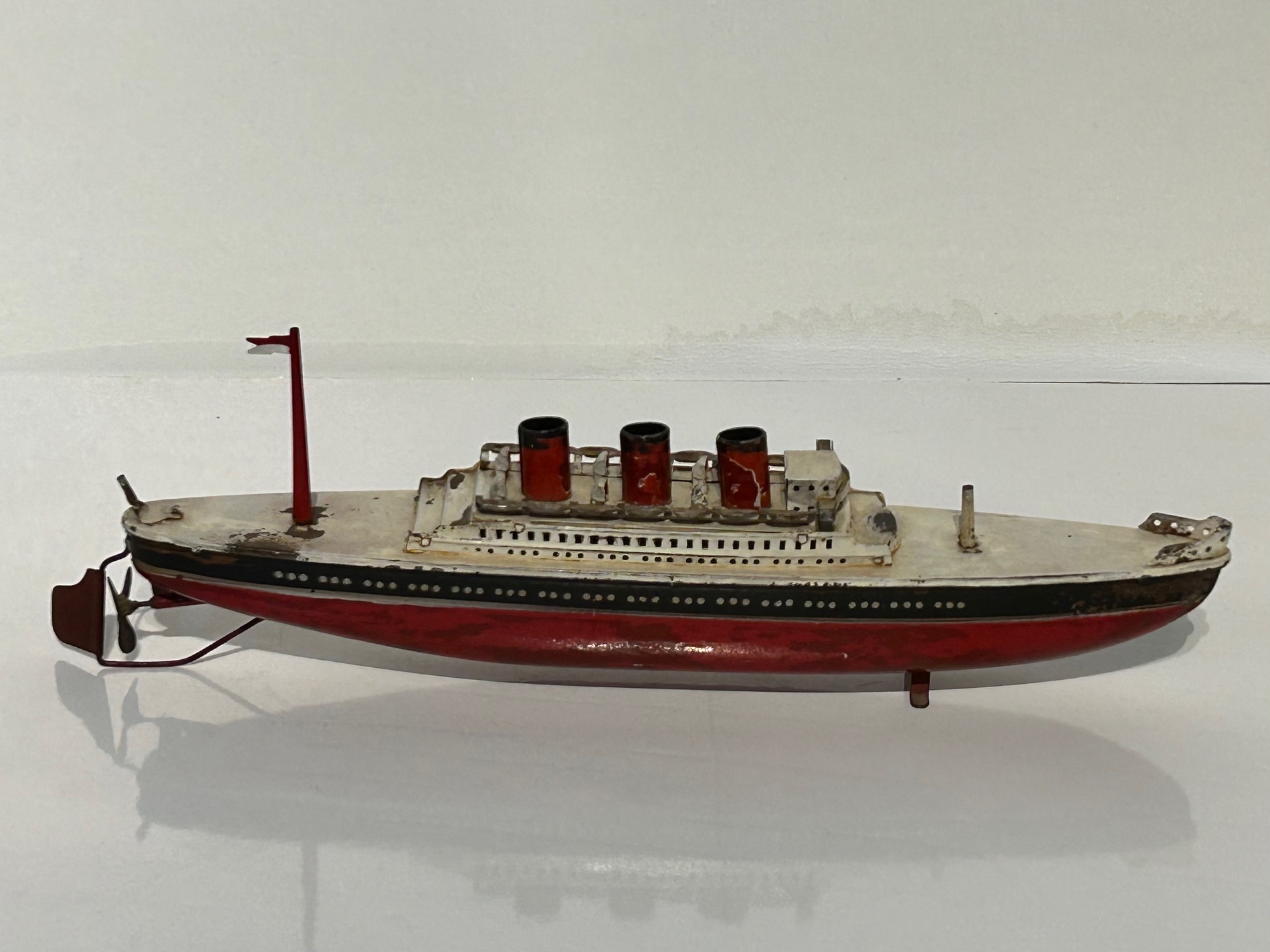 Vintage Metal Ocean Liner Model Toy - Image 3