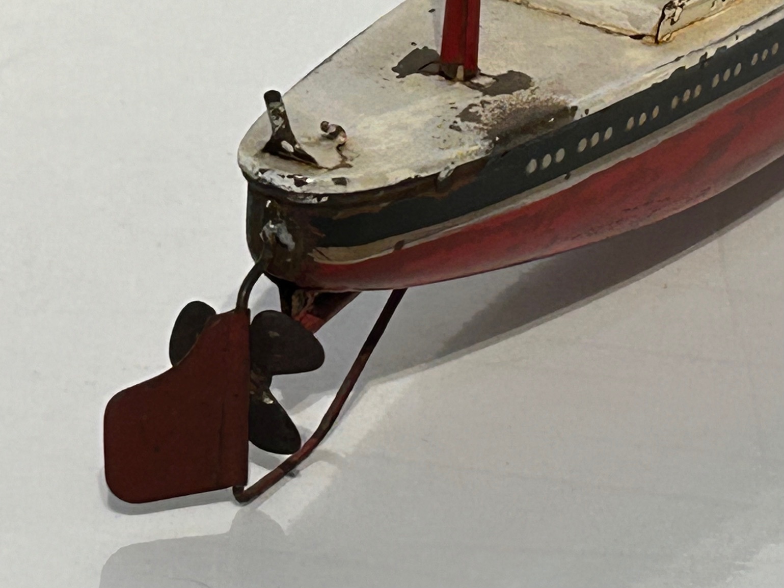 Vintage Metal Ocean Liner Model Toy - Image 5