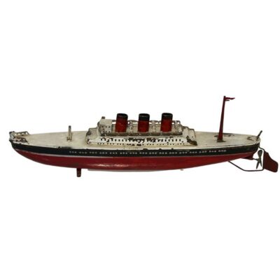 Vintage Metal Ocean Liner Model Toy
