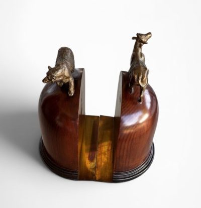 Vintage Bull and Bear Bookends
