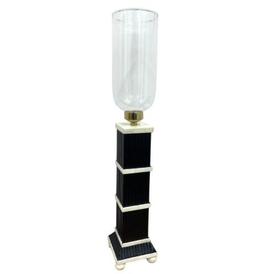 Diego Black and Ivory Stacked Detail Hurricane