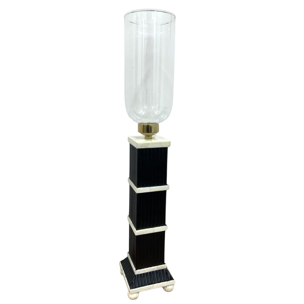 Diego Black and Ivory Stacked Detail Hurricane