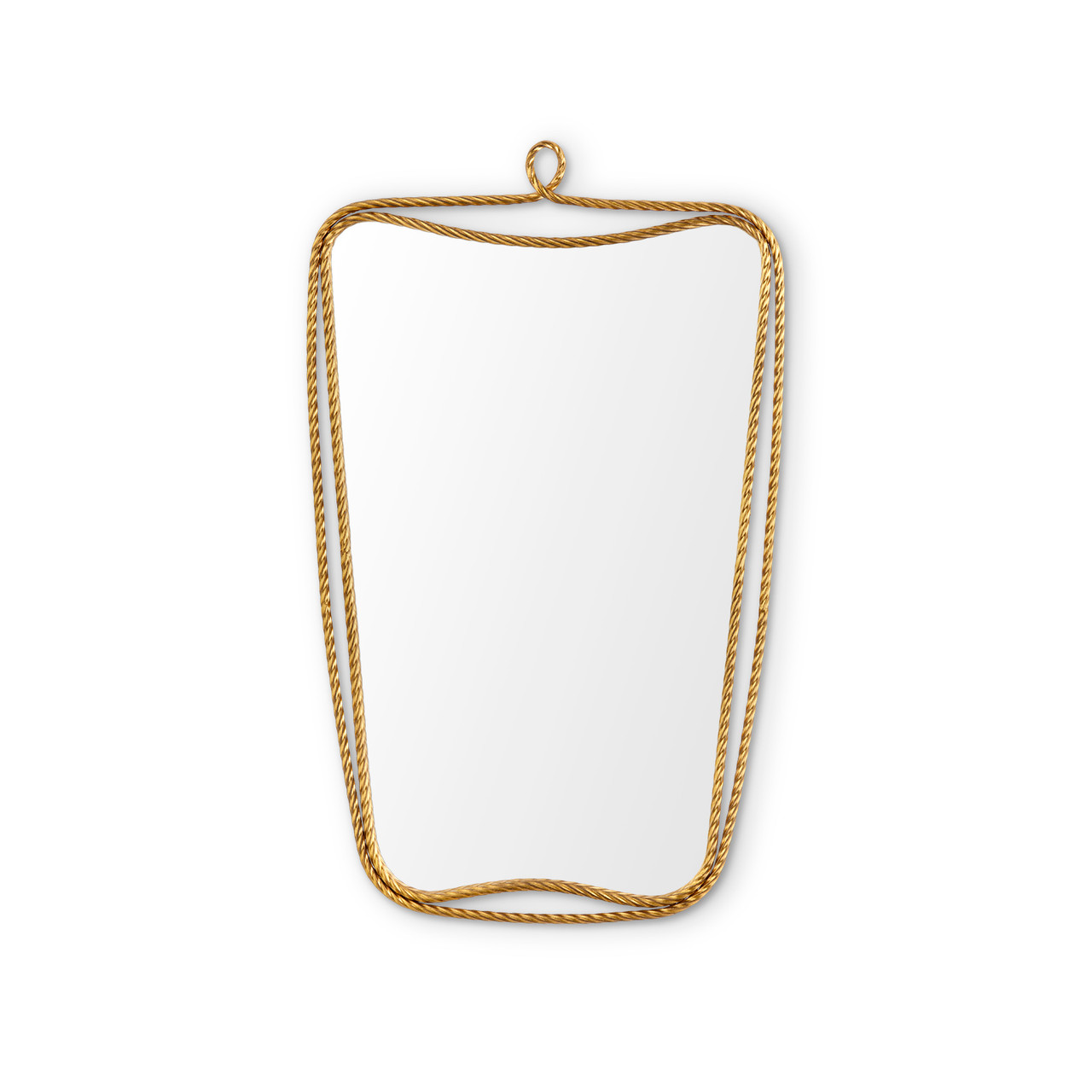 Twisted Rope Gold Leaf Mirror