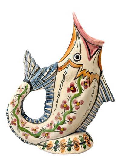 Vintage Ceramic Fish Pitcher