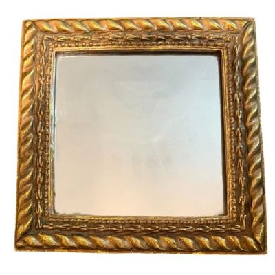 Vintage Gilded Twisted Rope Vanity Mirror