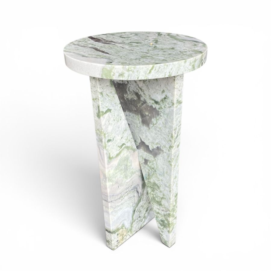 Nancy Emerald Green Marble Side Table