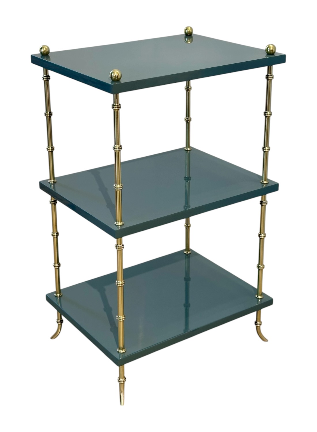Rene Blue Three Tier Side Table