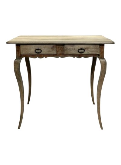 Antique French Bleached Fruitwood Table