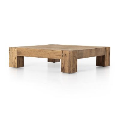 Thick Cut Rustic Oak Veneer Coffee Tables