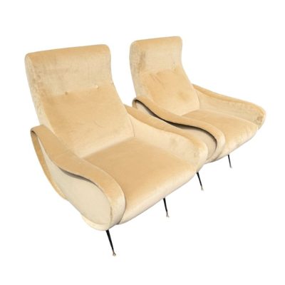  Vintage Pair of Marco Zanuso Chairs