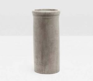 Dark gray concrete umbrella stand