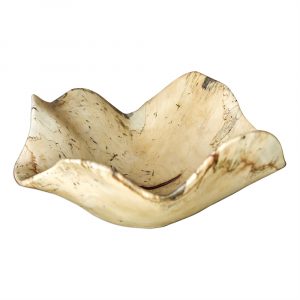 Tamarine natural bowl with unique grains and cracks, handcrafted art piece, accessory, raw wood finish, varying sizes, approximate dimensions