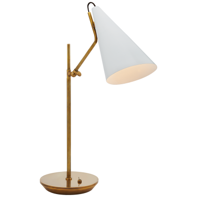 AERIN Clemente Table Lamp with a round socket keyless with toggle on base and wattage 60A Also available as floor lamp in